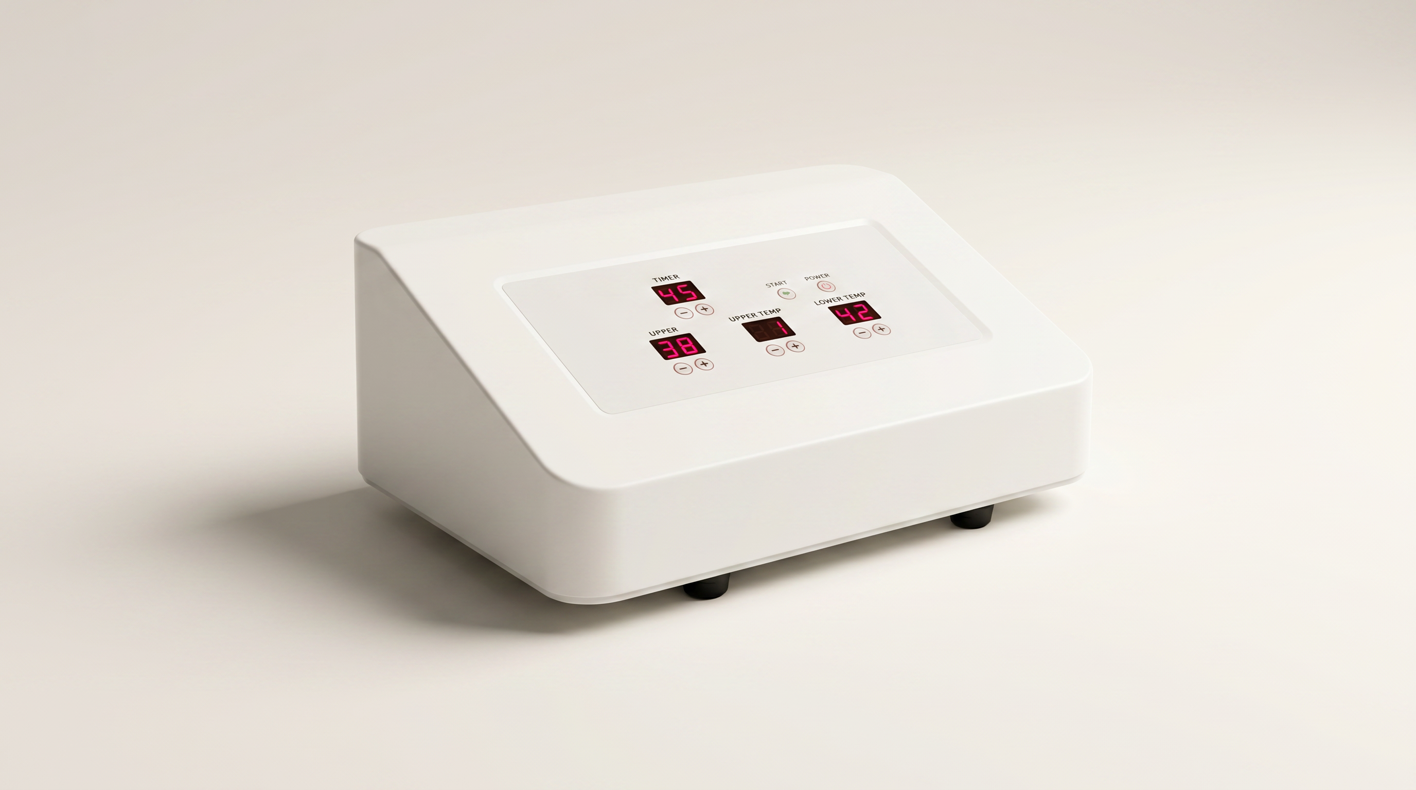 Clean white MB Red Therapy controller product render